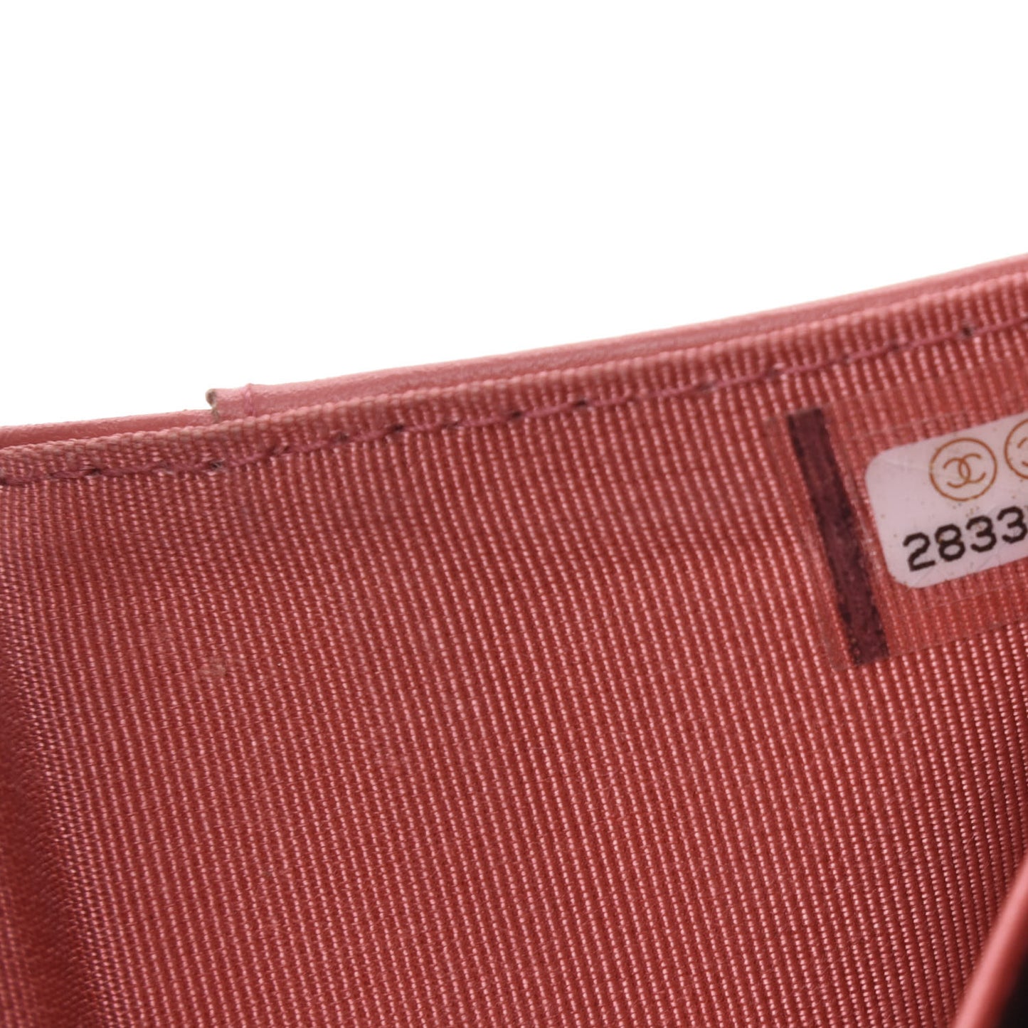 Caviar Quilted Double Flap Wallet Pink　