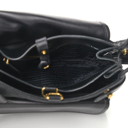 Prada Tessuto Nylon City Calfskin Quilted Crossbody Black 5 of 13