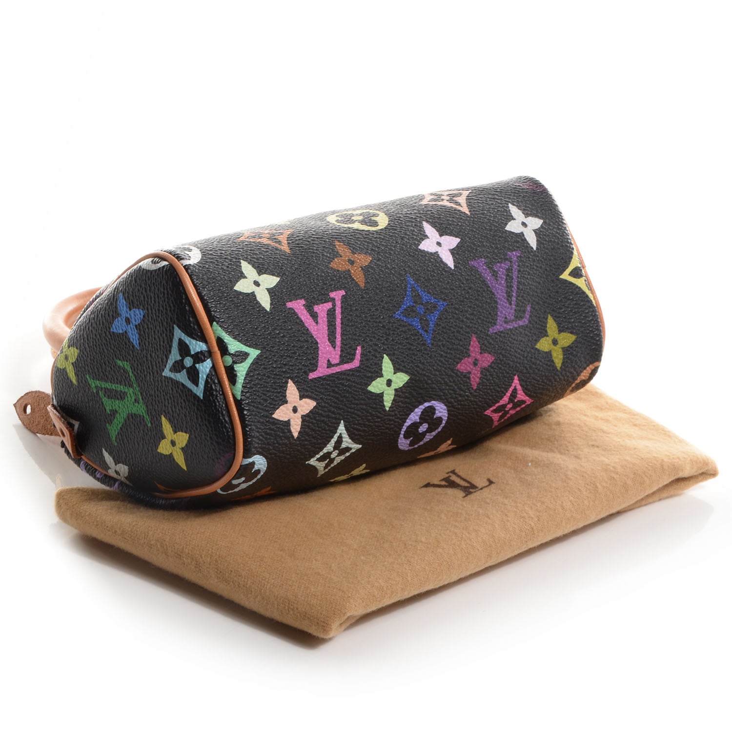 Louis Vuitton Monogram Multicolor Mini Sac HL Speedy Black 4 of 7
