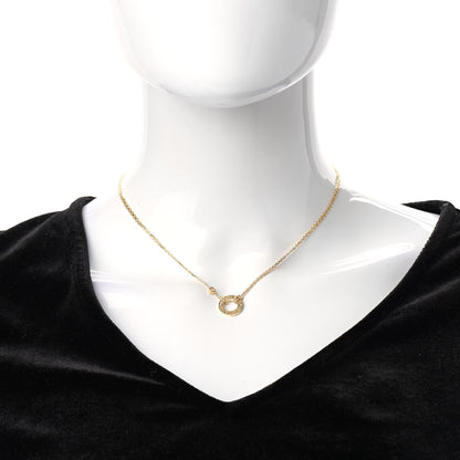 Cartier 18K Yellow Gold 2 Diamond LOVE Necklace 2 of 6