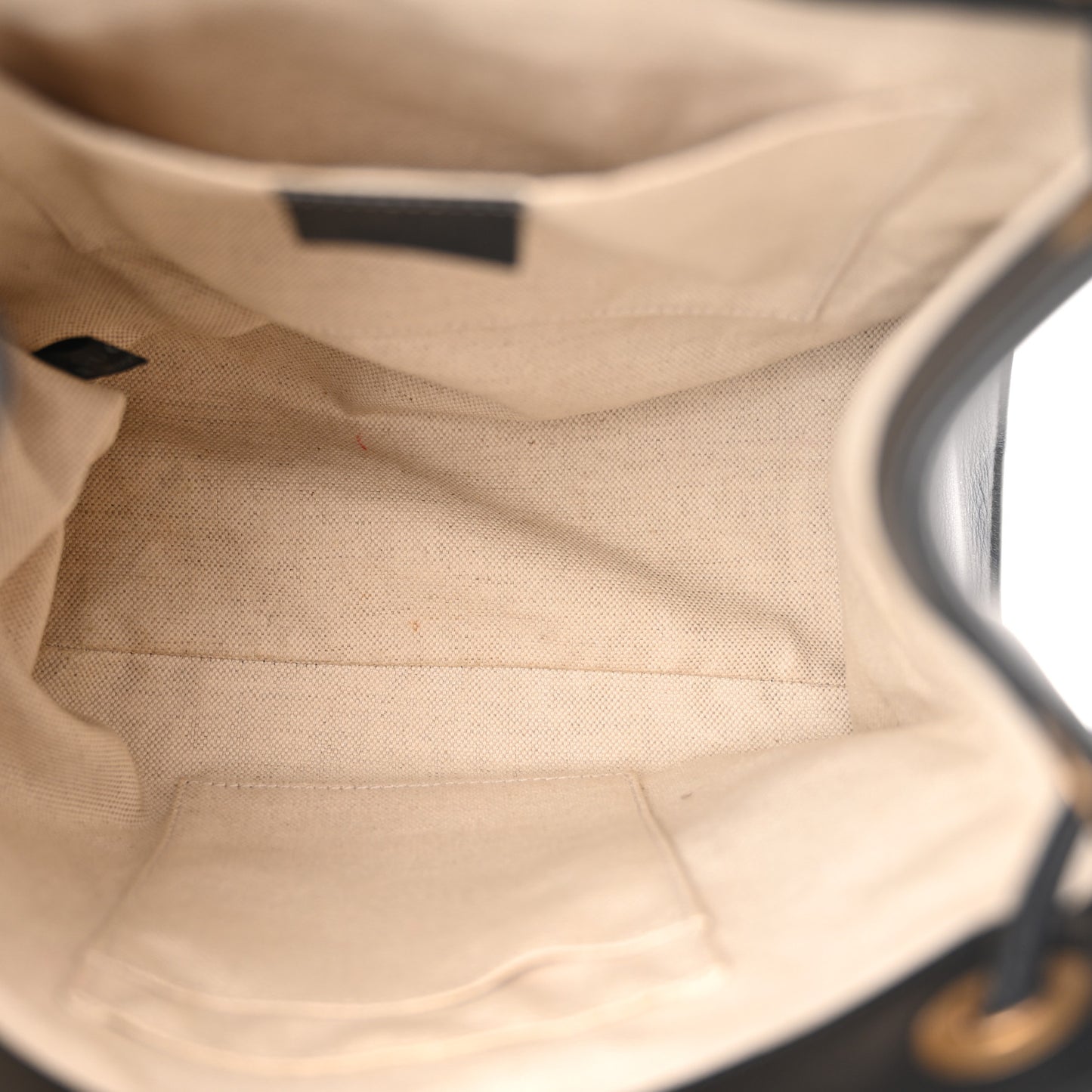 Calfskin Medium Malin Chain Backpack White Black Gold