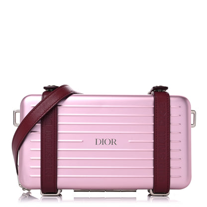 Christian Dior X RIMOWA Aluminum Personal Clutch On Strap Rose 1 of 17