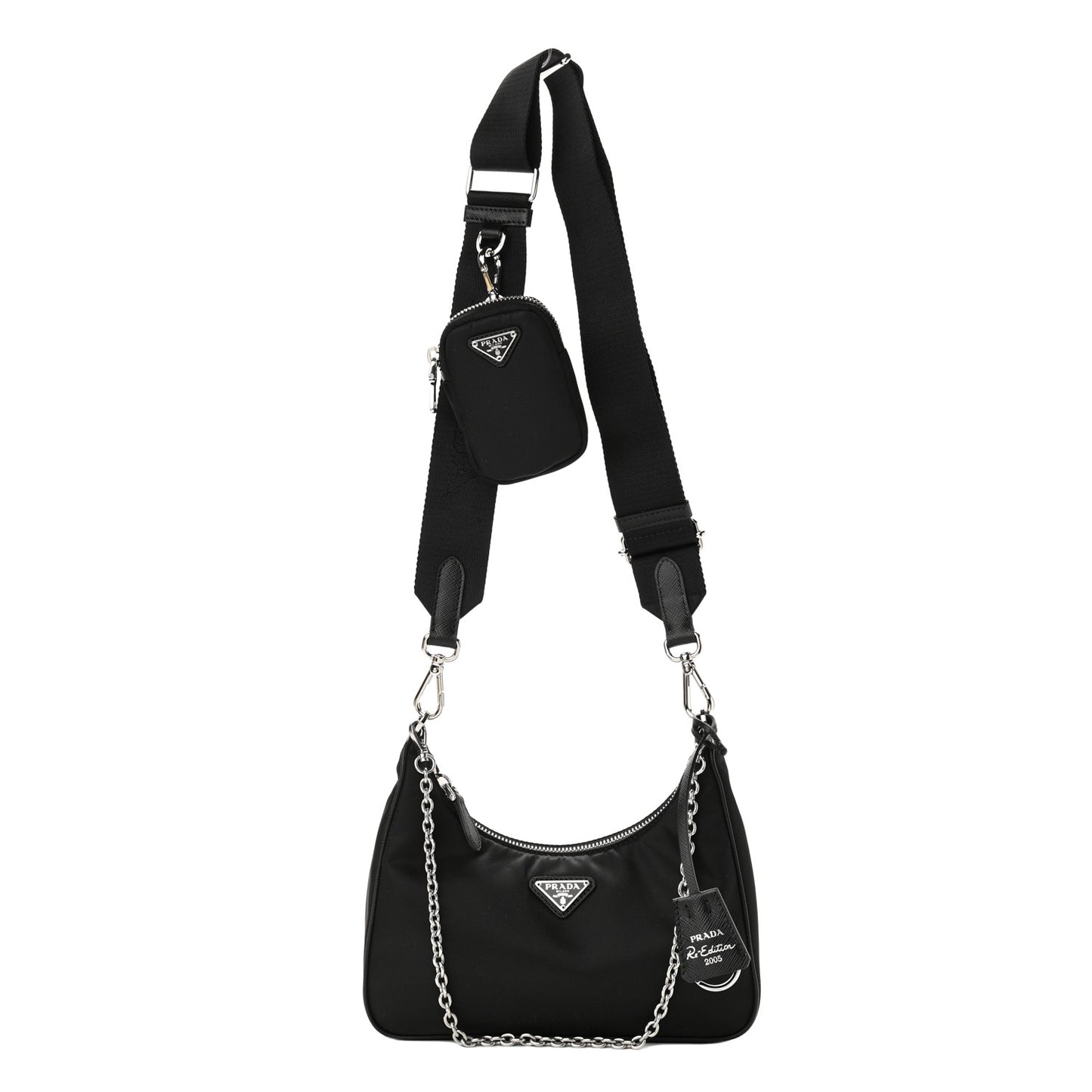 Nylon Re-Edition 2005 Shoulder Bag Black