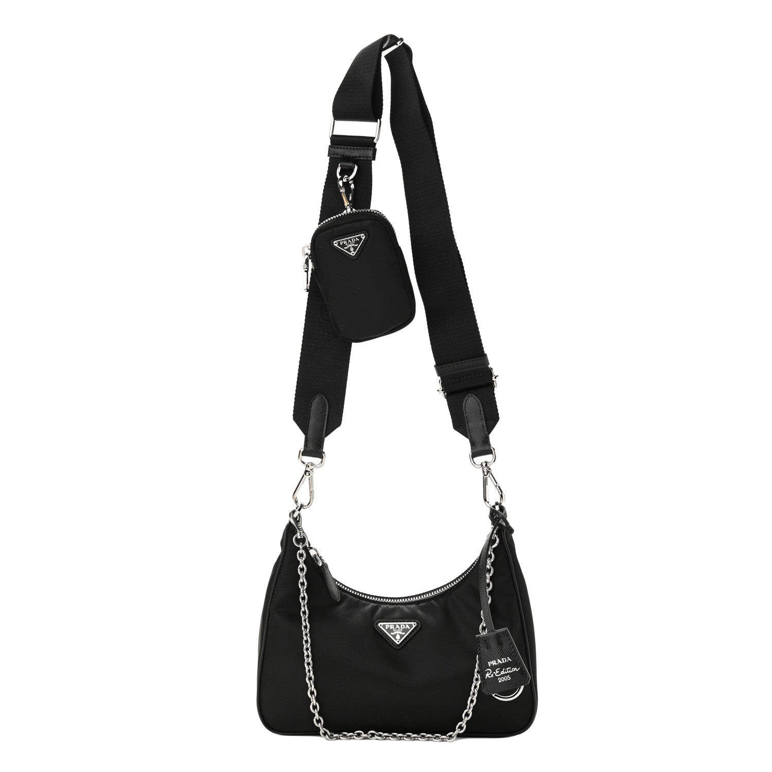 Prada Nylon Re-Edition 2005 Shoulder Bag Black 1 of 11