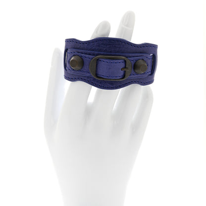 Balenciaga Agneau Arena Classic Hardware Bracelet M Bleu Lavande 2 of 6