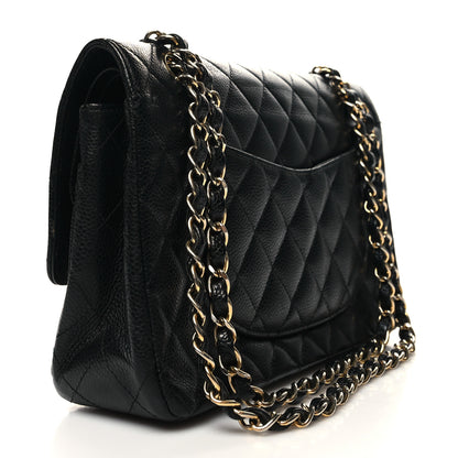 Chanel Caviar Quilted Medium Double Flap Black 3 of 13