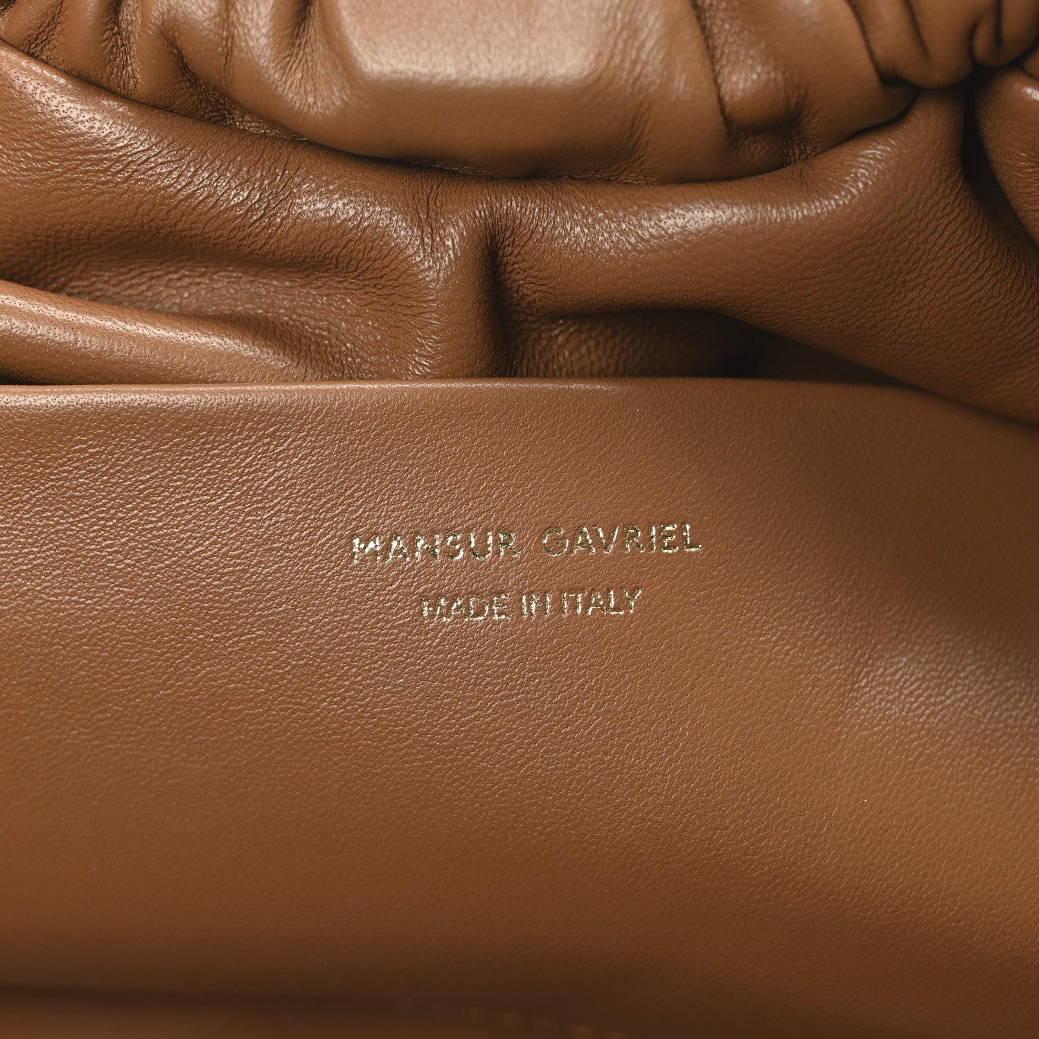 Mansur Gavriel Lambskin Cloud Oversized Clutch Camel 6 of 9