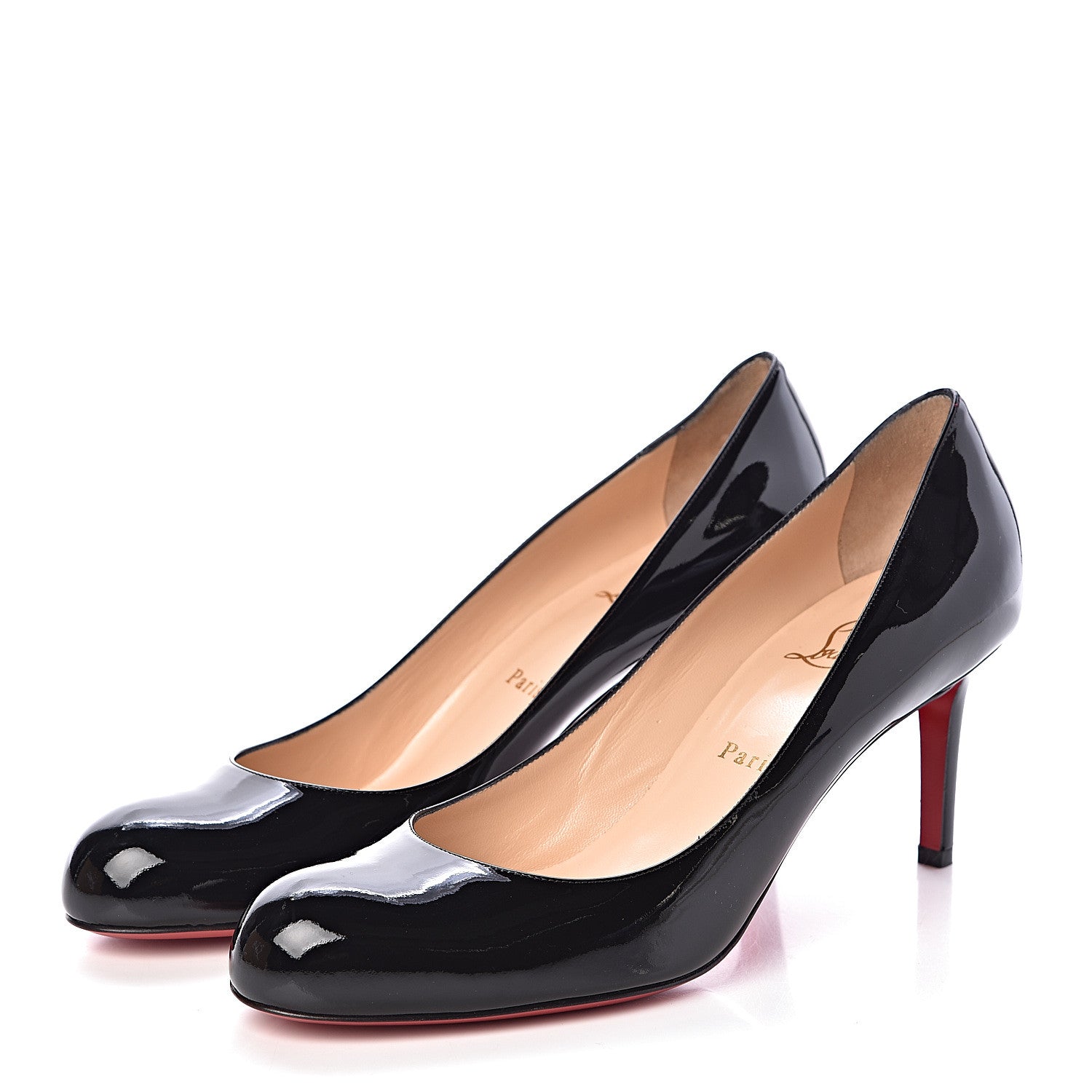 Christian Louboutin Patent Simple 70 Pumps 41 Black 3 of 8