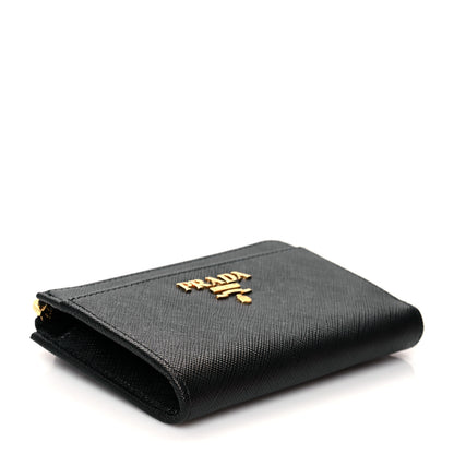 Prada Saffiano Metal Zip Around Keychain Black 4 of 7