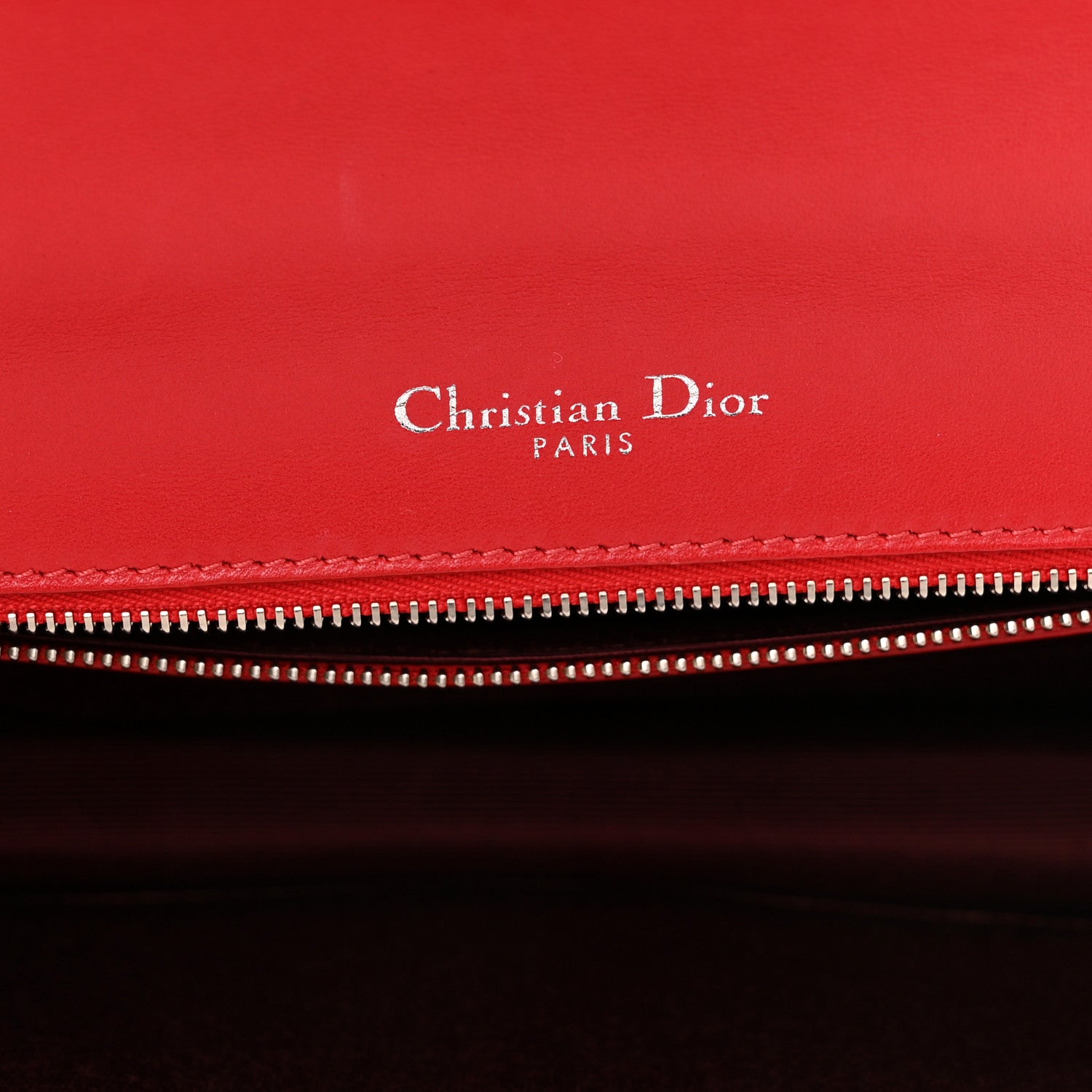 Christian Dior Lambskin Medium Diorama Flap Bag Red 6 of 11