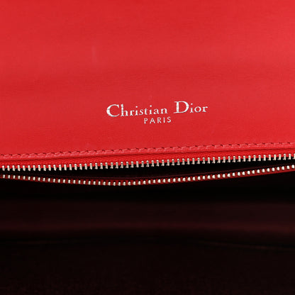 Christian Dior Lambskin Medium Diorama Flap Bag Red 6 of 11