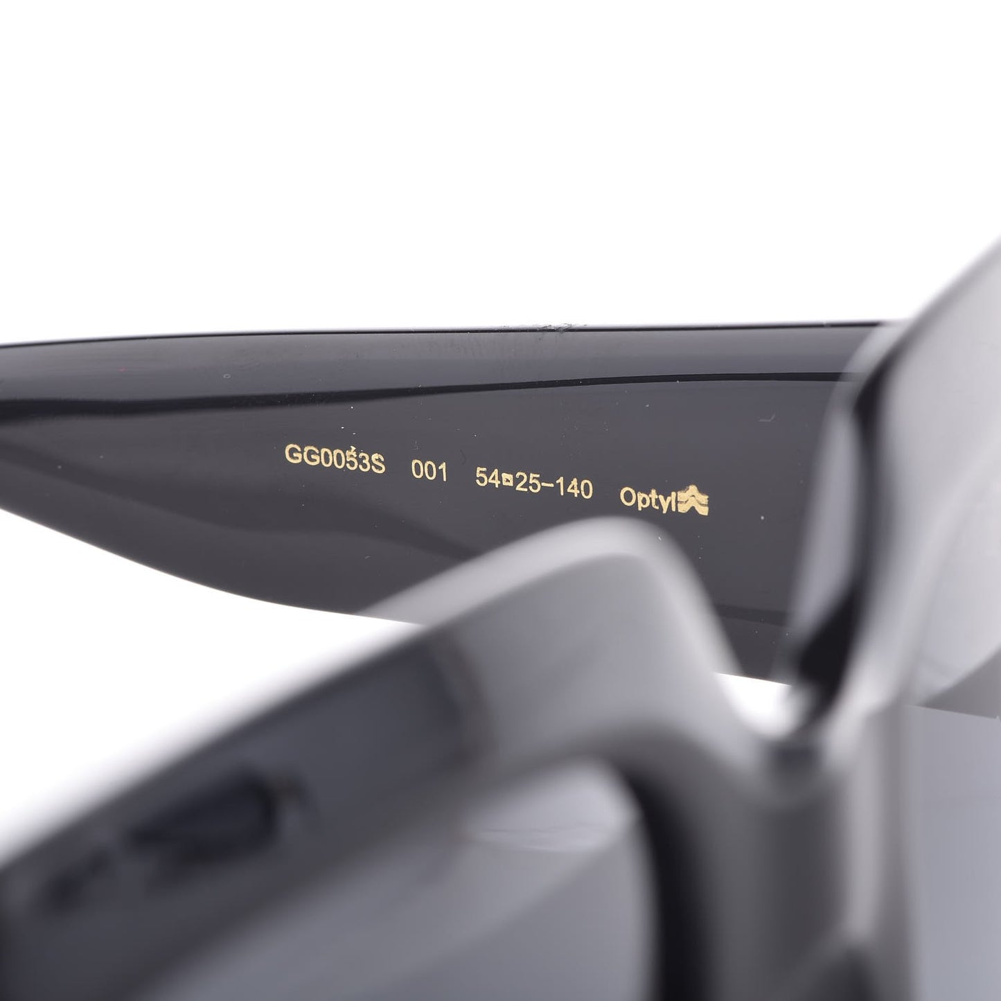 Acetate Square Frame Sunglasses GG0053S Black