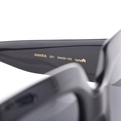 Gucci Acetate Square Frame Sunglasses GG0053S Black 5 of 9