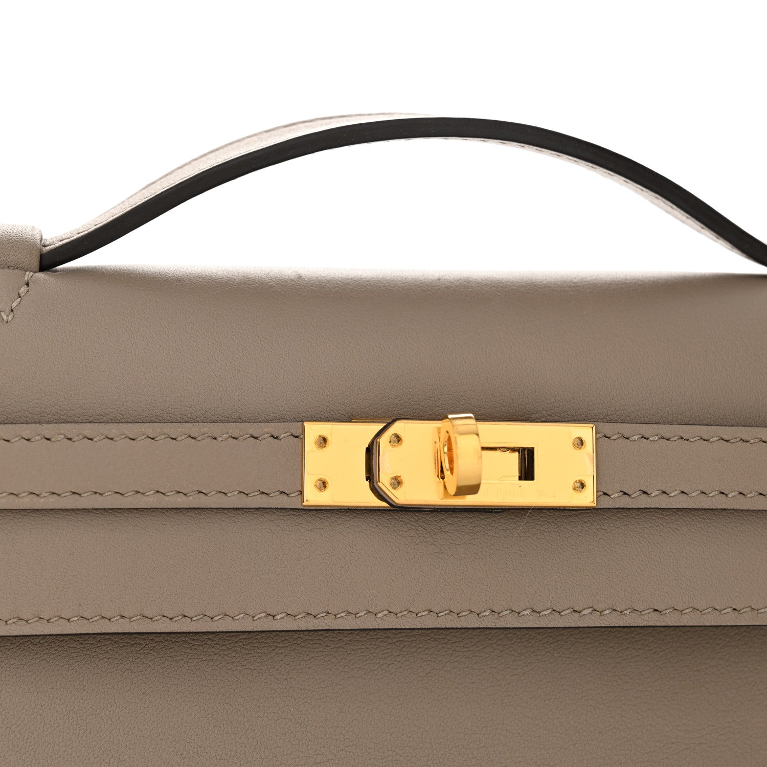 Hermes Swift Kelly Pochette Clutch Gris Asphalte 11 of 12