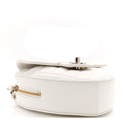 Chanel Lambskin Quilted CC In Love Heart Bag White 4 of 10