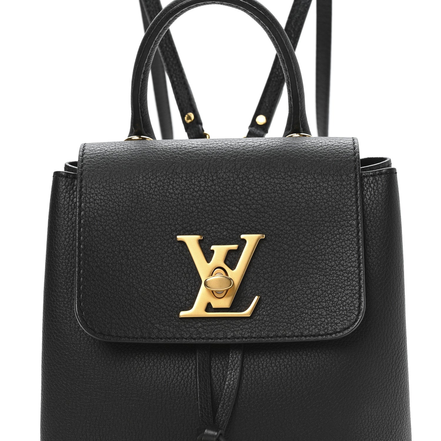 Louis Vuitton Calfskin Lockme Mini Backpack Black 8 of 10