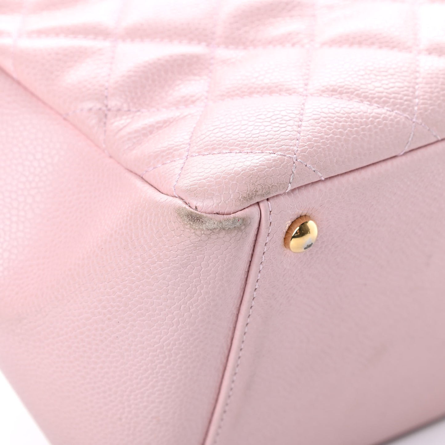 Caviar Quilted Petit Timeless Shopping Tote PTT Pink