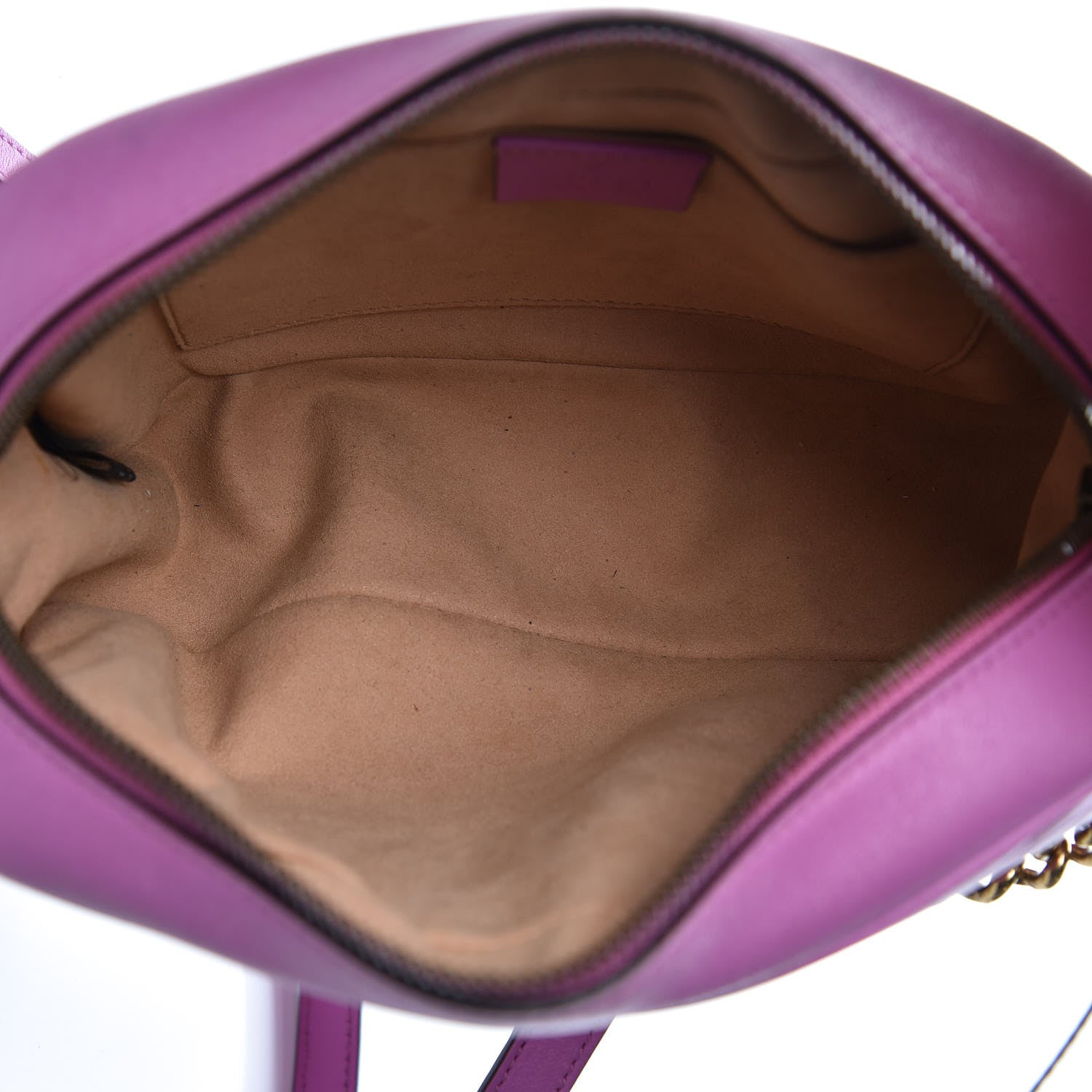 Gucci Calfskin Matelasse Small GG Marmont Chain Shoulder Bag Candy Mousse 7 of 14