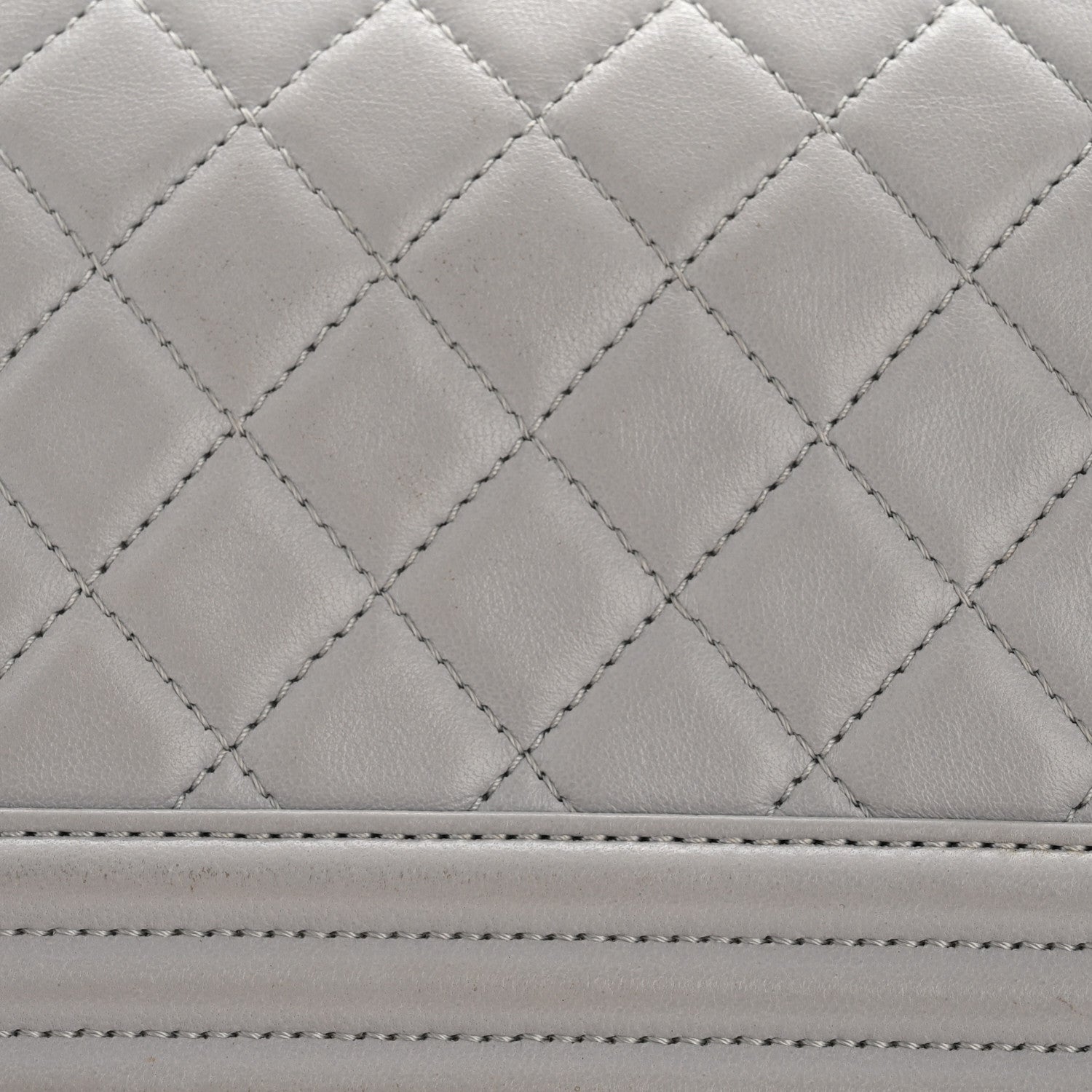 Chanel Lambskin Quilted Small Boy Flap Grey 11 of 12