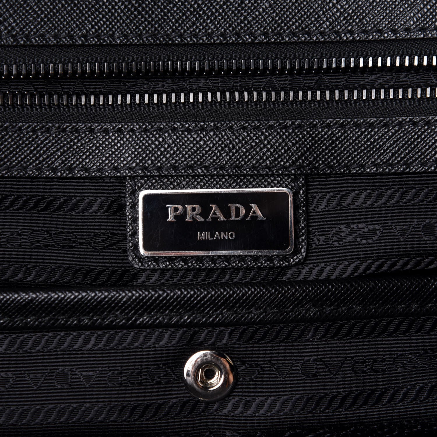 Prada X JAMES JEAN Tessuto Nylon Patch Shopping Tote Black 6 of 10