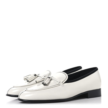 Chanel Calfskin Tassel Moccasin Loafers 38.5 White 4 of 9