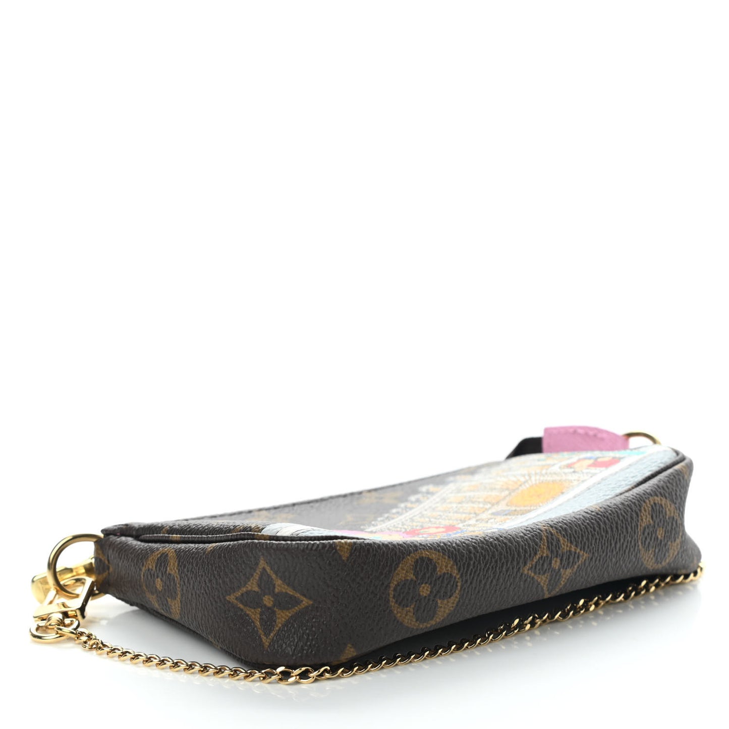 Monogram 2022 Christmas Animation Paris Mini Pochette Accessories Pink
