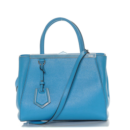 Fendi Vitello Elite Petite 2Jours Tote Maldives 1 of 8