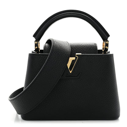 Louis Vuitton Taurillon Mini Capucines Black 1 of 19