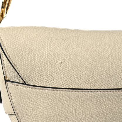 Christian Dior Grained Calfskin Mini Saddle Bag White 17 of 17