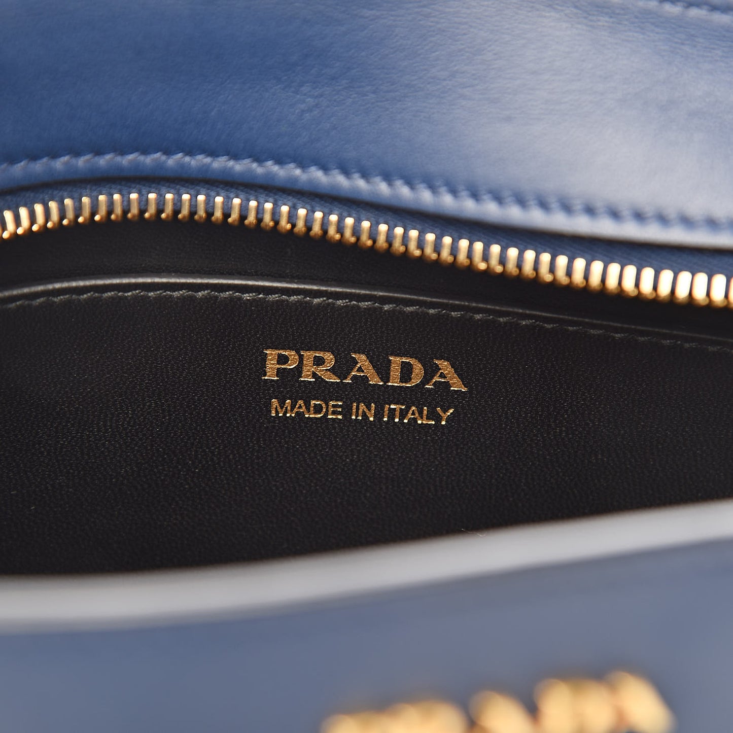 Saffiano City Calfskin Esplanade Crossbody Bag Bleuette