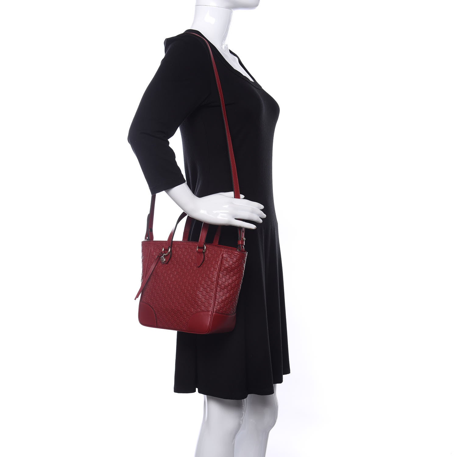 Gucci Microguccissima Small Bree Tote Red 2 of 10