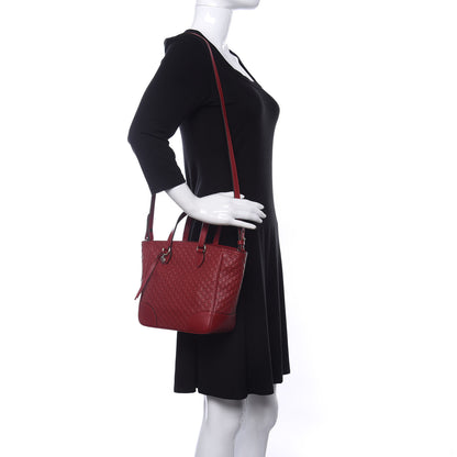 Gucci Microguccissima Small Bree Tote Red 2 of 10