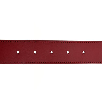 Louis Vuitton Calfskin 35mm LV New Wave Belt 90 36 Red 6 of 7