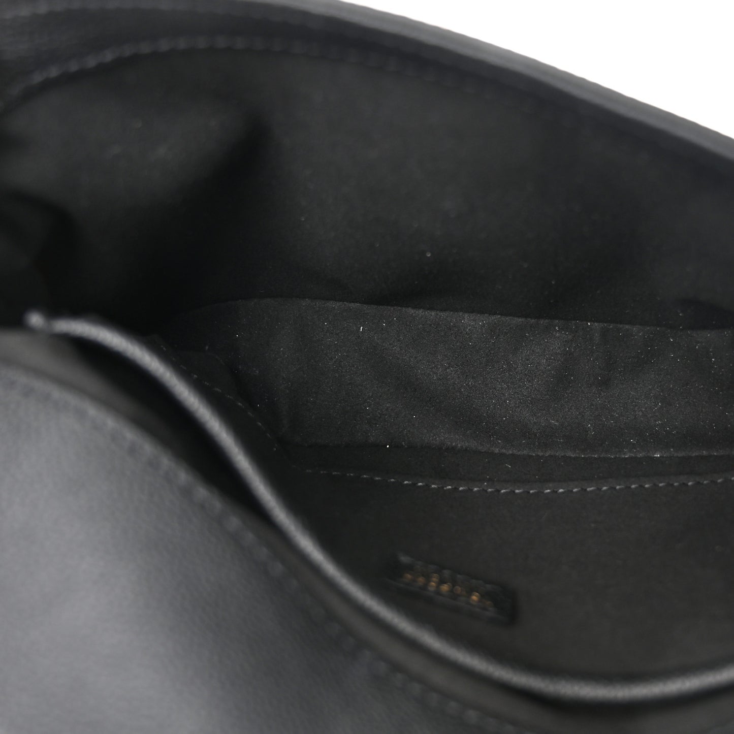 Grained Calfskin TF Chain Shoulder Bag Black