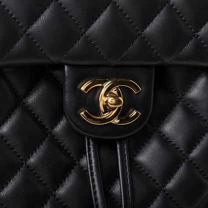 Chanel Lambskin Quilted Small Urban Spirit Backpack Black 9 of 10