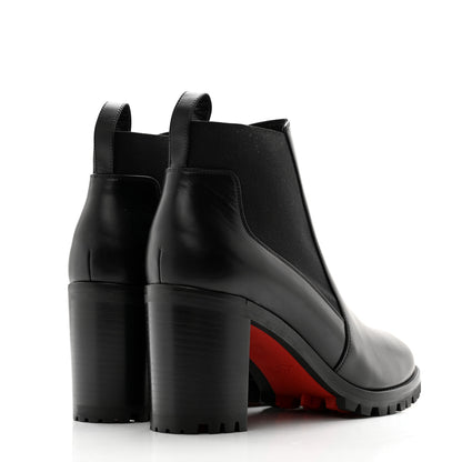 Christian Louboutin Calfskin Marchacroche 70 Chelsea Boots 39 Black 4 of 10