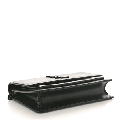 Saint Laurent Calfskin Monogram Sunset Chain Wallet Black 4 of 11