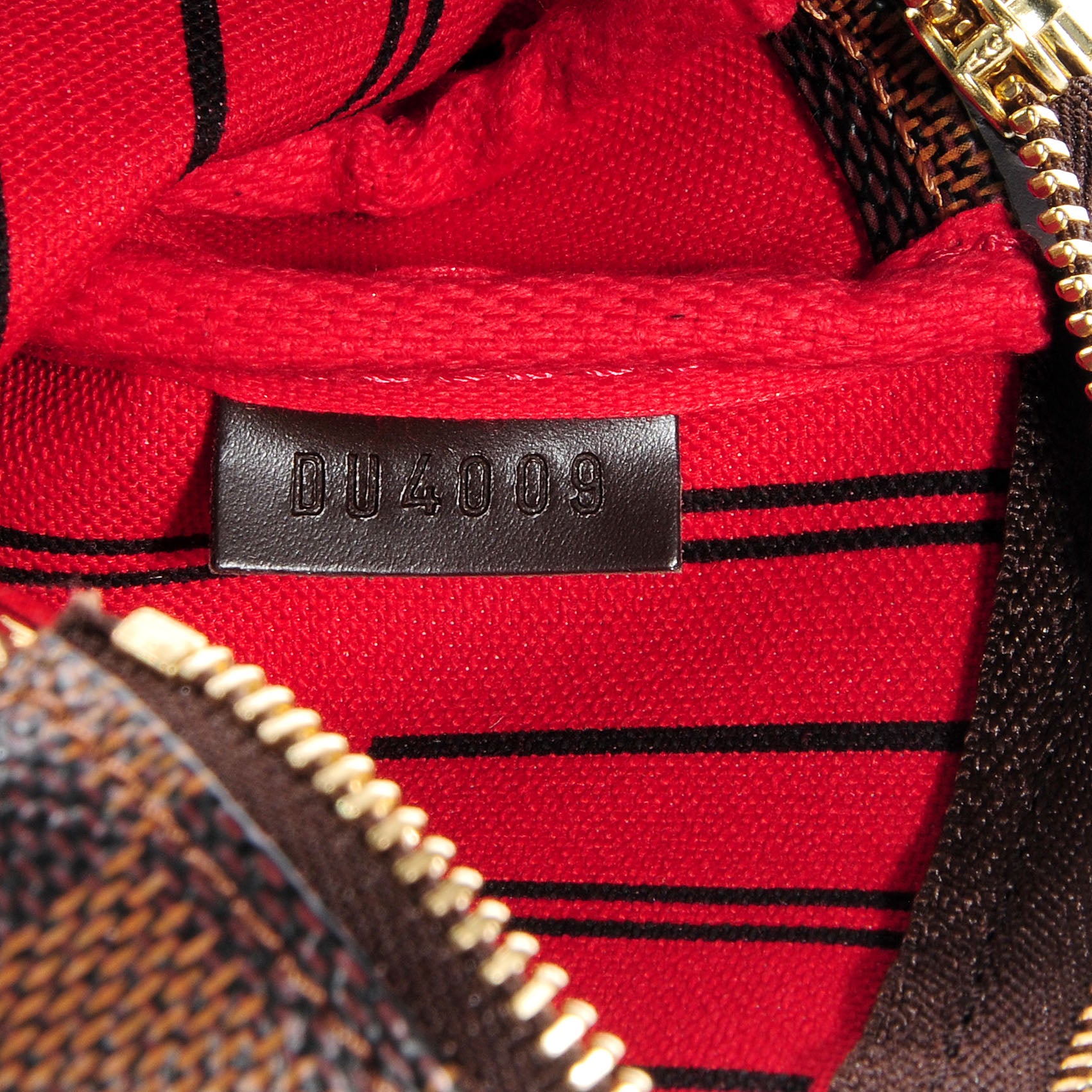 Louis Vuitton Damier Ebene Complice Trunks and Bags Mini Pochette Accessories Red 6 of 7