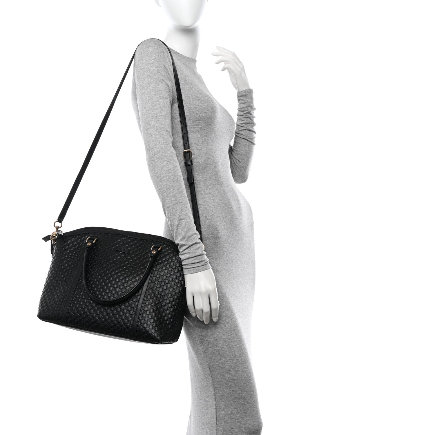 Gucci Soft Microguccissima Dome Satchel Black 2 of 15