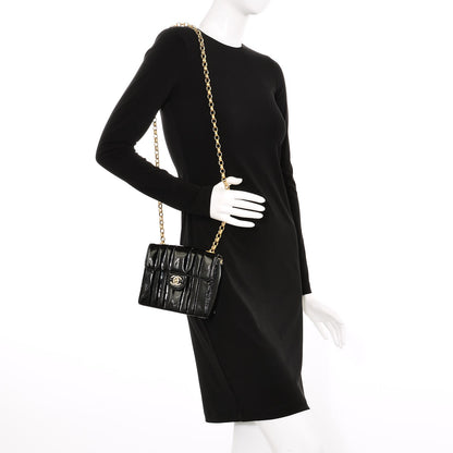 Chanel Patent Vertical Quilt Mini Flap Black 2 of 9