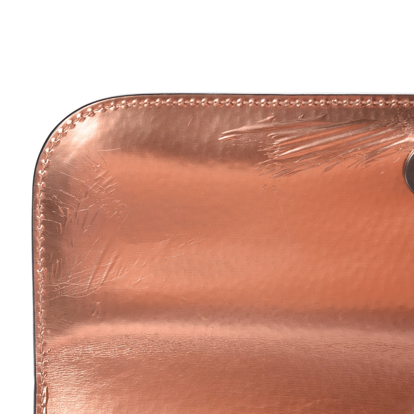 Mirrored Calfskin Mini PS11 Classic Shoulder Bag Copper