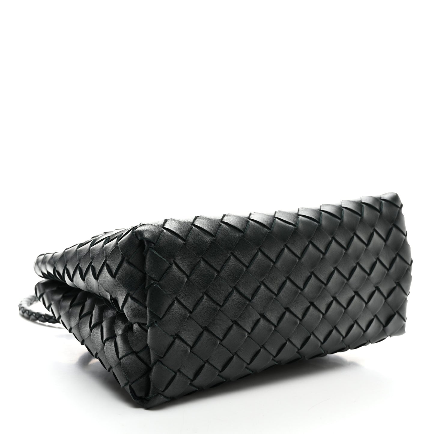 Nappa Intrecciato Small Andiamo Shoulder Bag Emerald Green