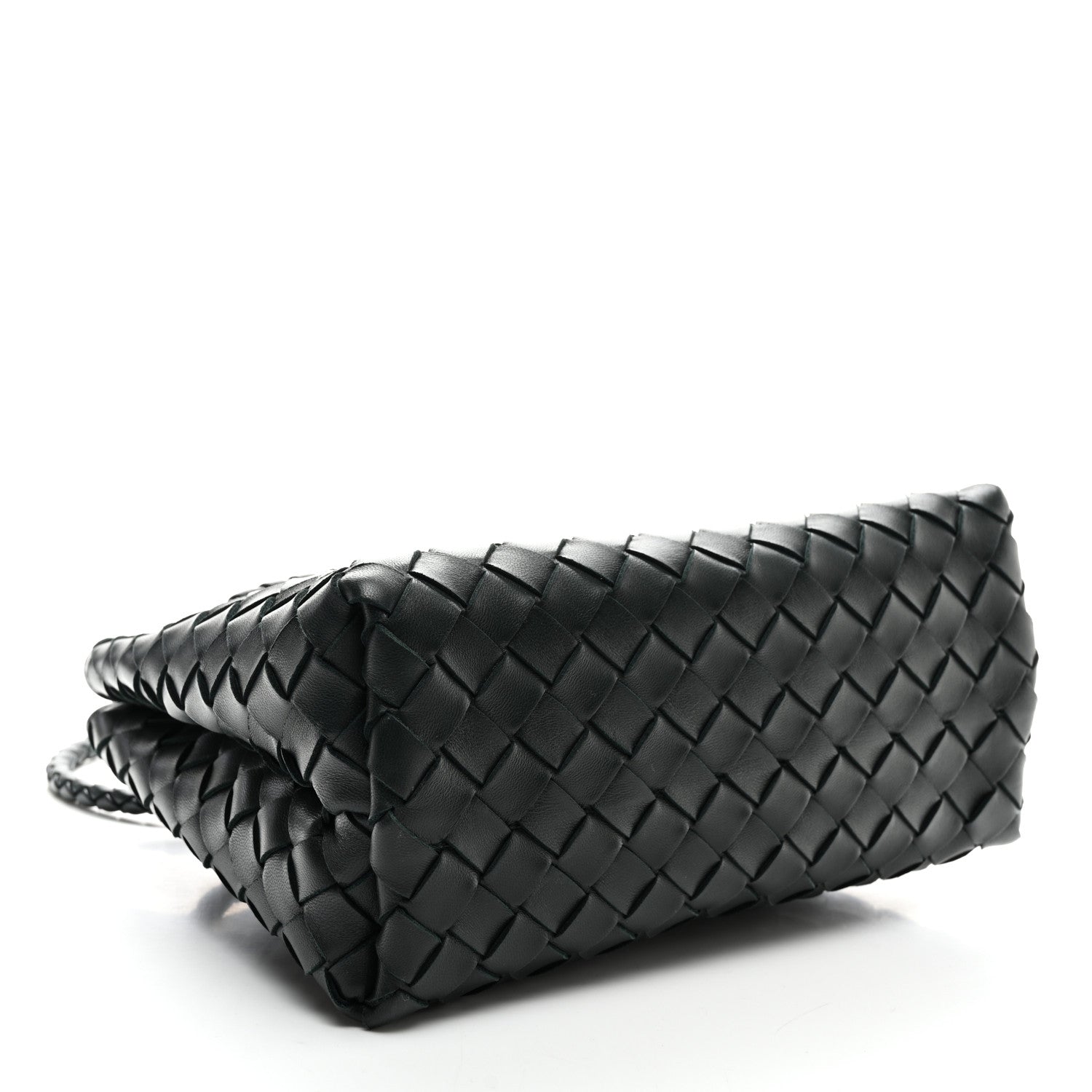 Bottega Veneta Nappa Intrecciato Small Andiamo Shoulder Bag Emerald Green 3 of 8