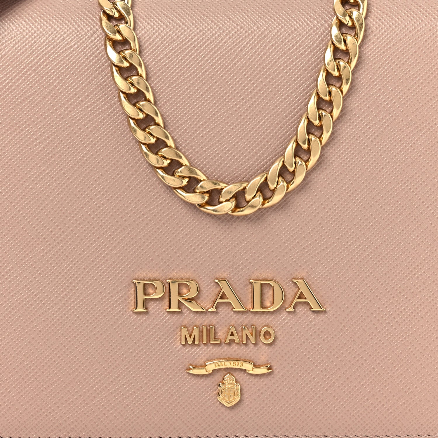 Prada Saffiano Bandoliera Chain Crossbody Bag Cammeo 8 of 15