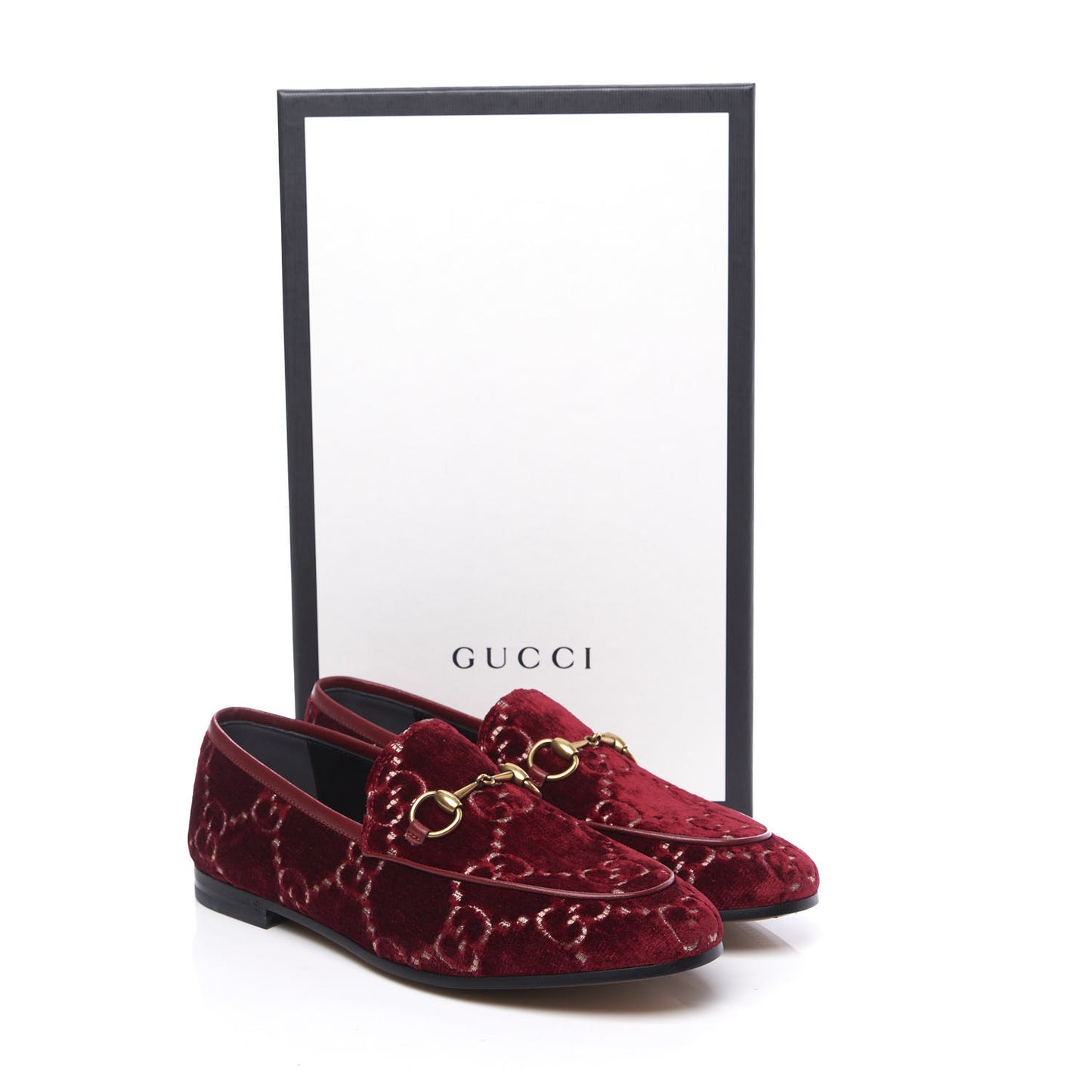 Velvet Malaga Kid GG Monogram Horsebit Womens Jordaan Loafers 36 Red Cipria Romantic Cerise