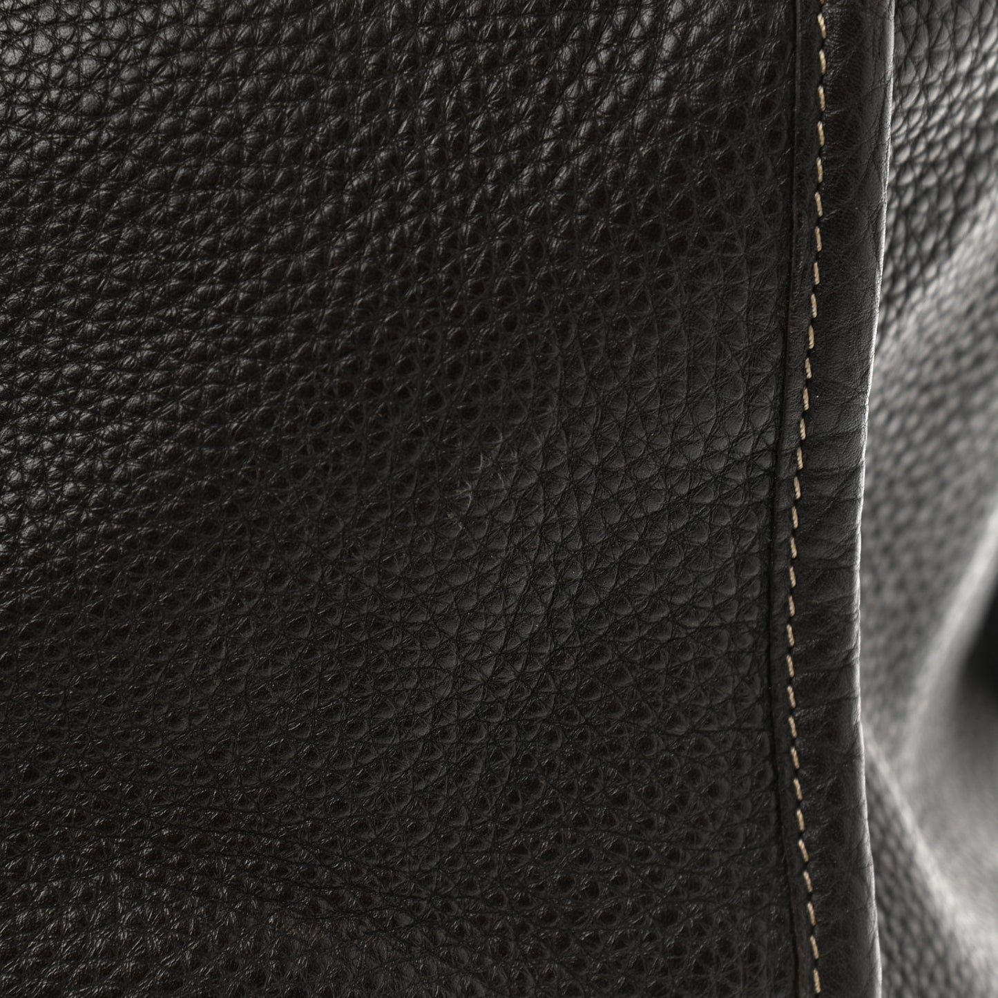 Calfskin Romano Selleria Shopping Media Tote Dark Brown