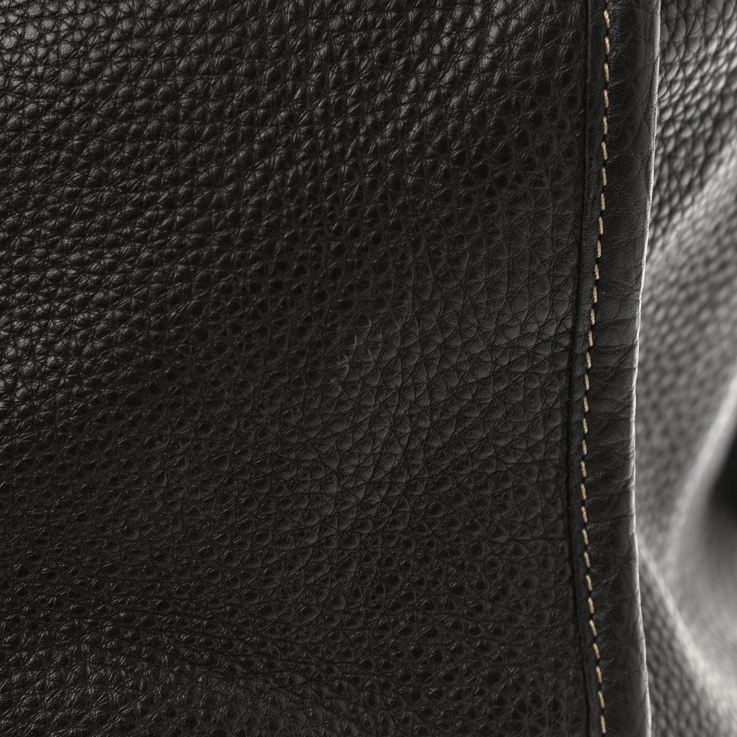 Fendi Calfskin Romano Selleria Shopping Media Tote Dark Brown 10 of 14
