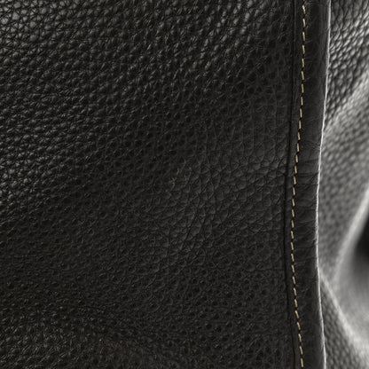Fendi Calfskin Romano Selleria Shopping Media Tote Dark Brown 10 of 14
