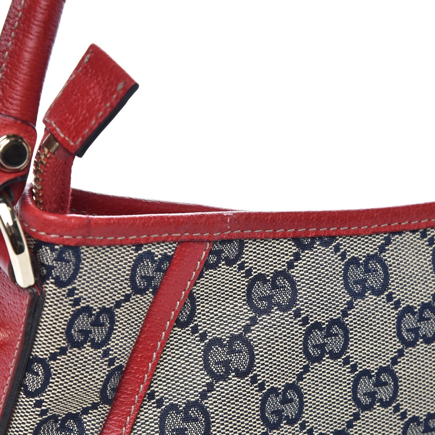 Monogram D Ring Abbey Pochette Navy Red
