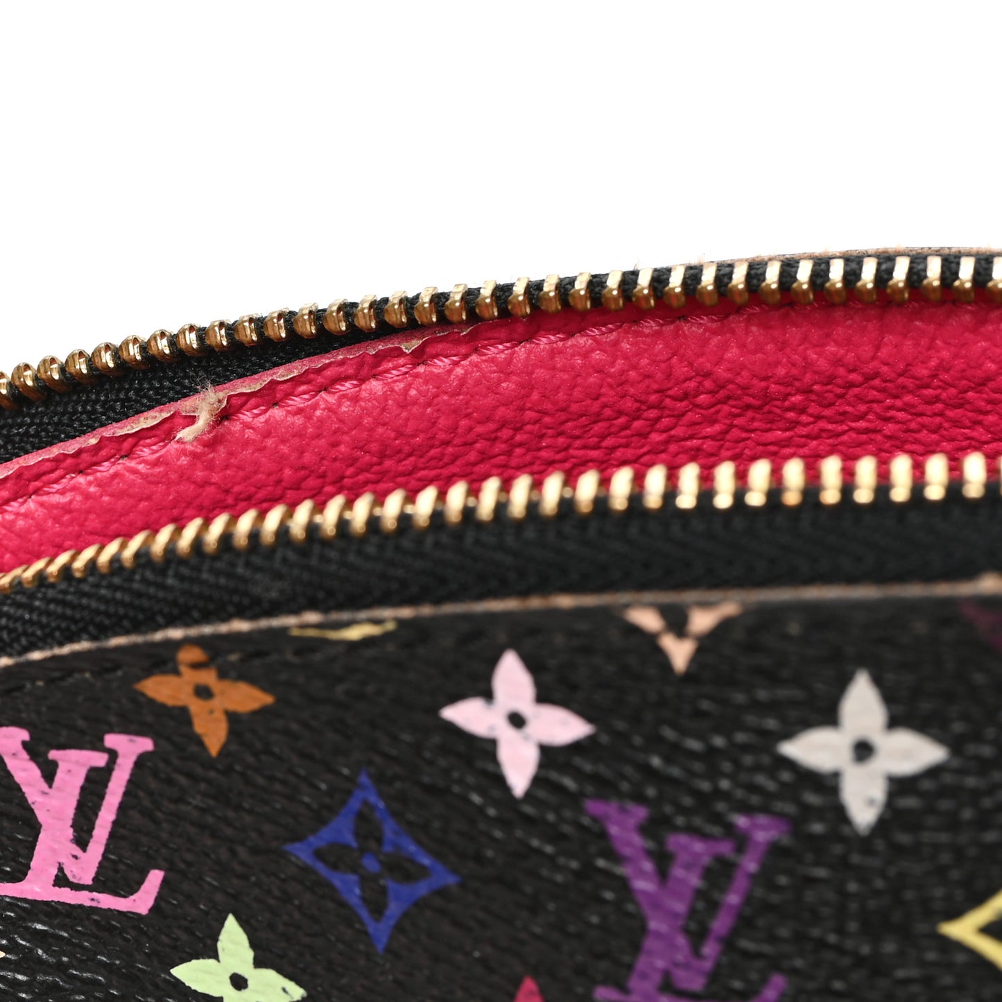 Monogram Multicolor Cosmetic Pouch Black Grenade